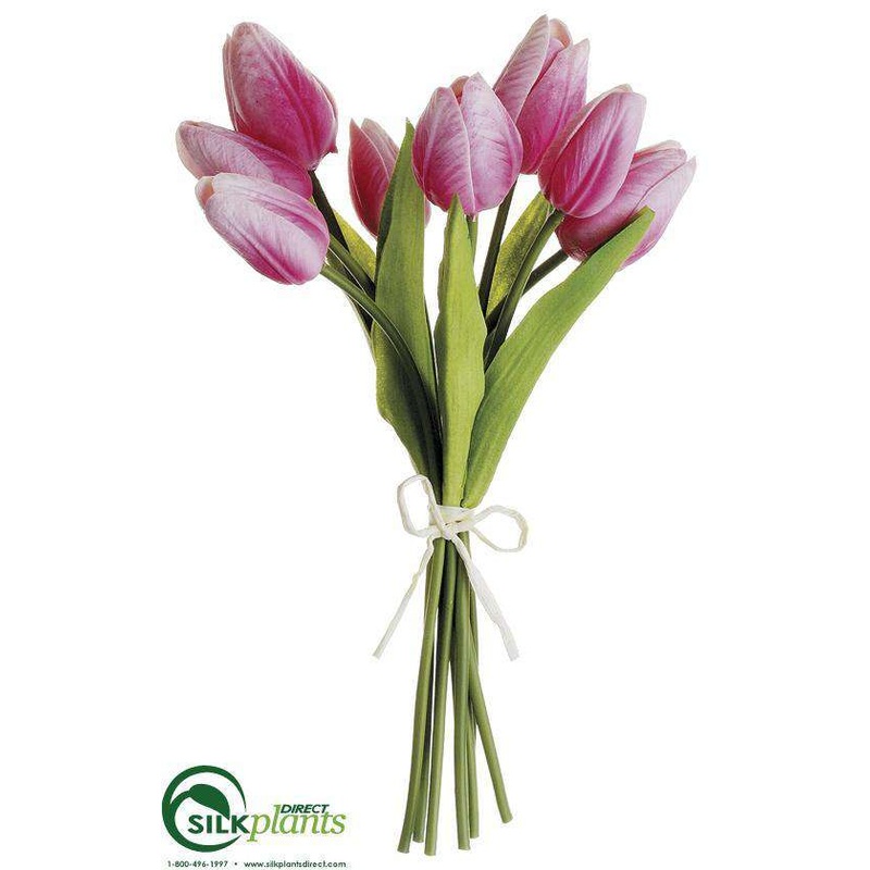 Silk Plants Direct Tulip Bundle – Beauty Light – Pack of 12 Beauty Light