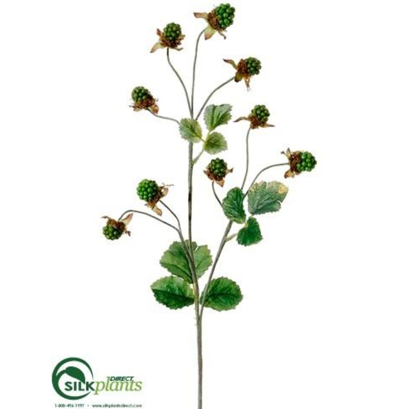 Silk Plants Direct Wild Berry Spray – Green – Pack of 12 Green