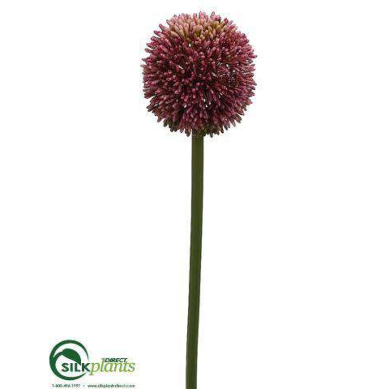 Silk Plants Direct Allium Spray – Violet – Pack of 12 Violet