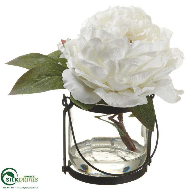 Silk Plants Direct Peony – White – Pack of 1 White