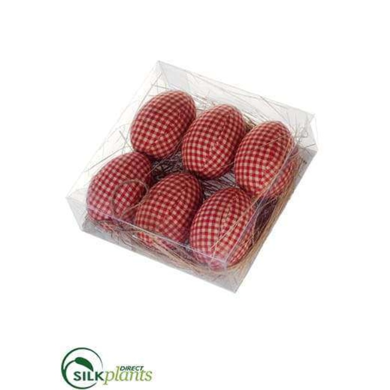 Silk Plants Direct Easter Egg Ornament – Brick – Pack of 4 Brick