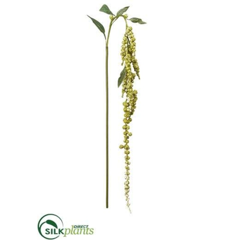 Silk Plants Direct Amaranthus Hanging Spray – Cream Green – Pack of 12 Cream Green