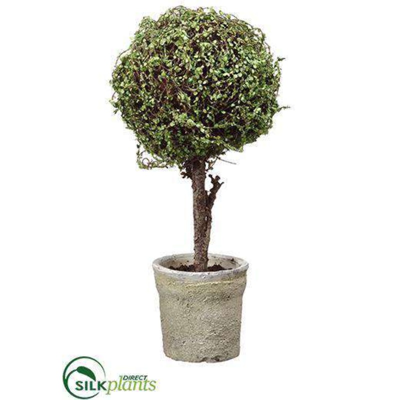 Silk Plants Direct Baby’s Tear Ball Topiary – Green – Pack of 4 Green