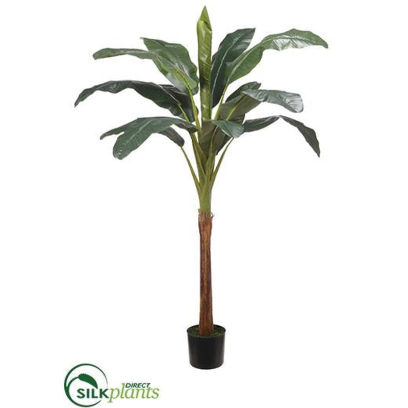 Silk Plants Direct Banana Tree – Green – Pack of 2 Green