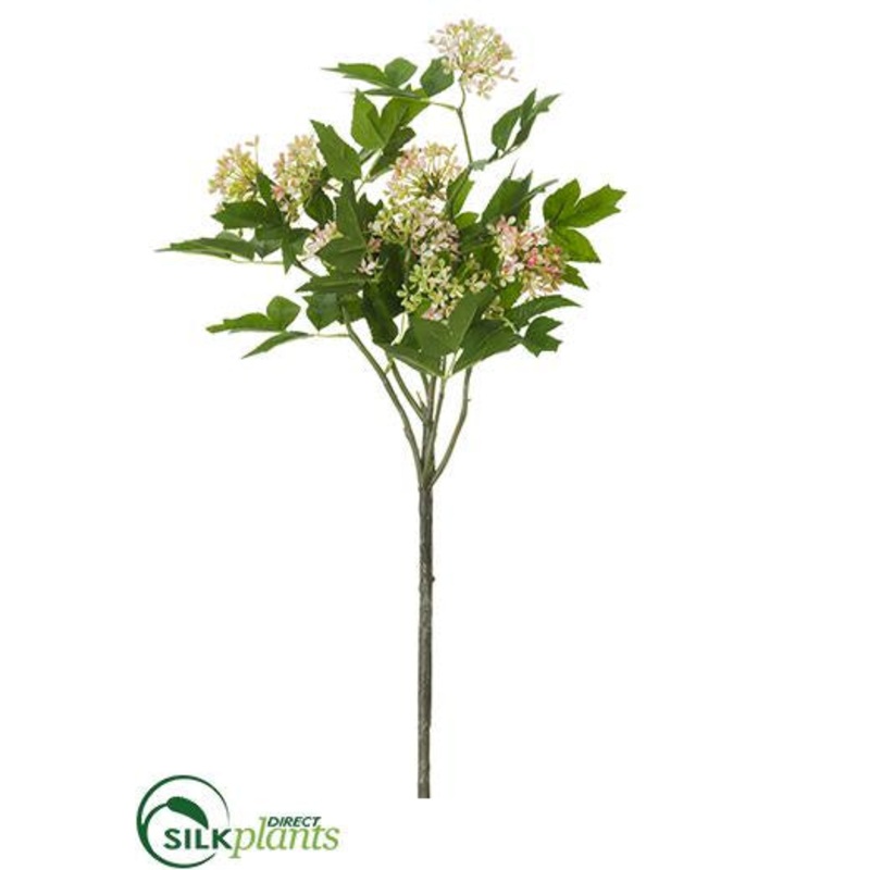 Silk Plants Direct Viburnum Spray – Pink Cream – Pack of 12 Pink Cream