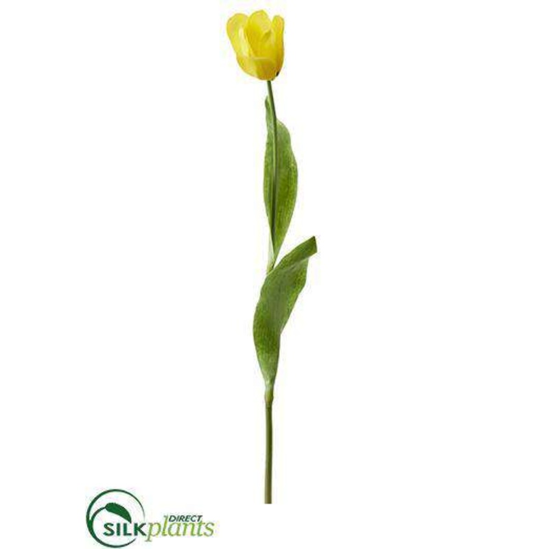 Silk Plants Direct “Dutch Tulip Spray – Yellow – Pack of 12 Cream