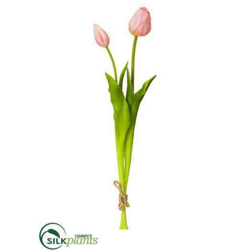 Silk Plants Direct Tulip Bundle – Pink Soft – Pack of 12 Yellow