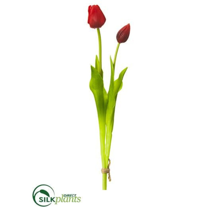Silk Plants Direct Tulip Bundle – Red – Pack of 12 Yellow