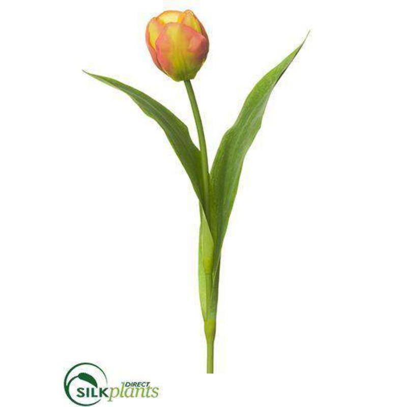 Silk Plants Direct Tulip Spray – Yellow Fuchsia – Pack of 12 Yellow Fuchsia
