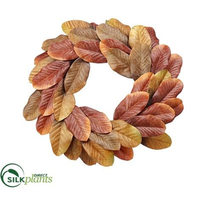Silk Plants Direct Wreath – Rust Brown – Pack of 1 Rust Brown
