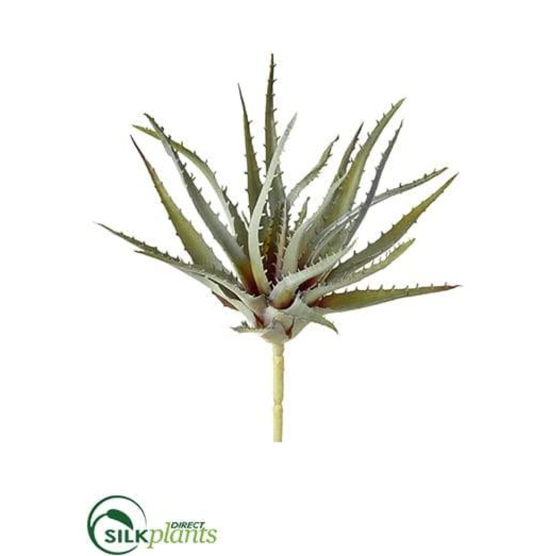 Silk Plants Direct Aloe Pick – Green Gray – Pack of 12 Eggplant