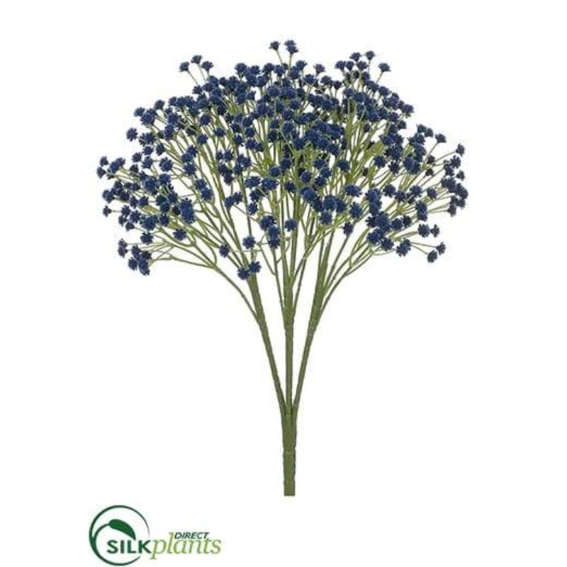 Silk Plants Direct Baby’s Breath Bush – Blue Royal – Pack of 24 Blue Royal