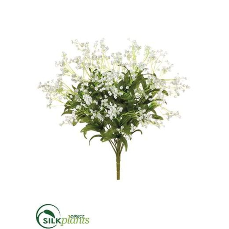 Silk Plants Direct Baby’s Breath Bush – White – Pack of 12 White