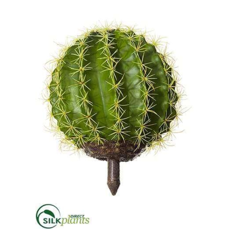 Silk Plants Direct Barrel Cactus – Green – Pack of 4 Green