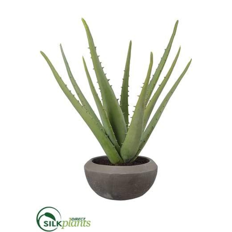 Silk Plants Direct Aloe Plant – Green Gray – Pack of 1 Green Gray