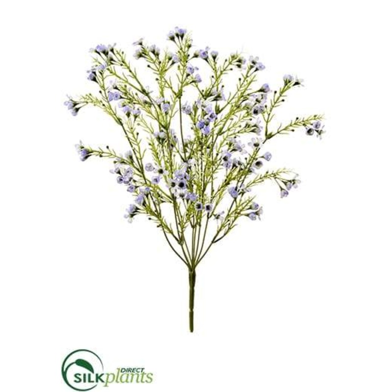 Silk Plants Direct Waxflower Bush – Lavender Purple – Pack of 12 Lavender Purple
