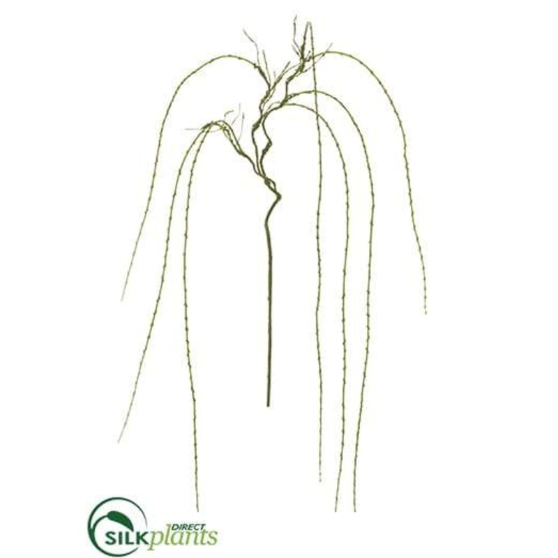 Silk Plants Direct Willow Hanging Spray – Moss Green – Pack of 12 Moss Green