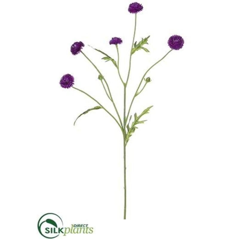 Silk Plants Direct Wild Pompom Spray – Violet – Pack of 24 Violet