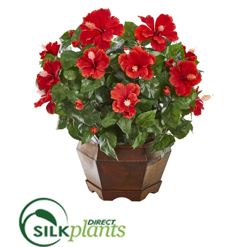 Silk Plants Direct Hibiscus Artificial Plant – Pack of 1 Default Title