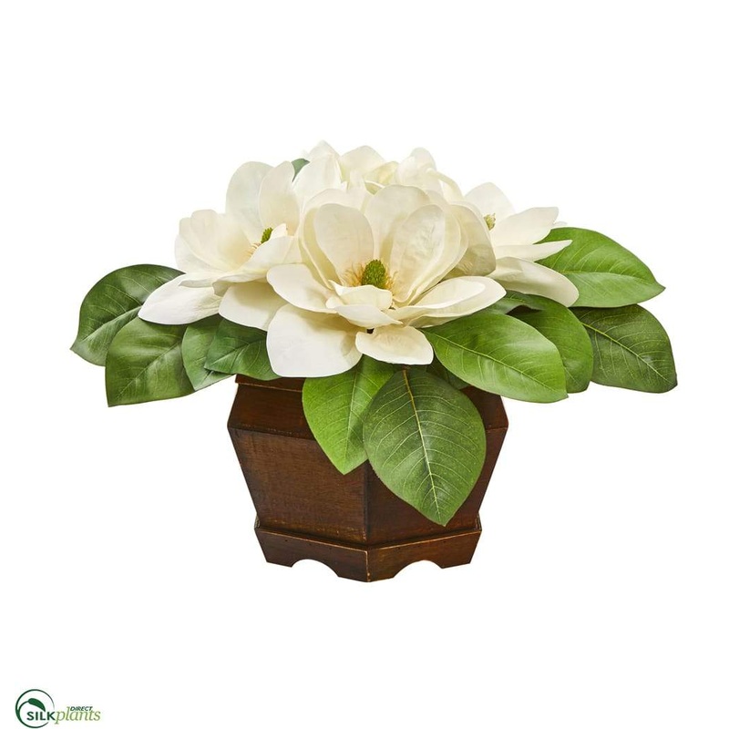 Silk Plants Direct Magnolia Artificial Plant – Pack of 1 Default Title