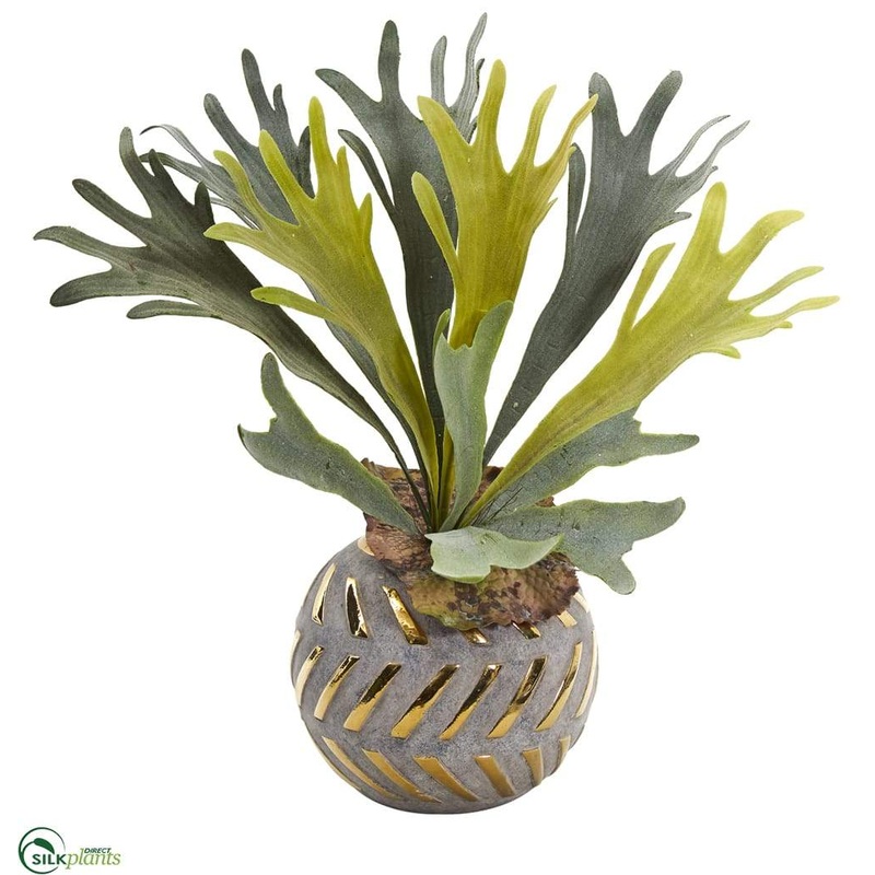 Silk Plants Direct Staghorn Artificial Plant – Pack of 1 Default Title
