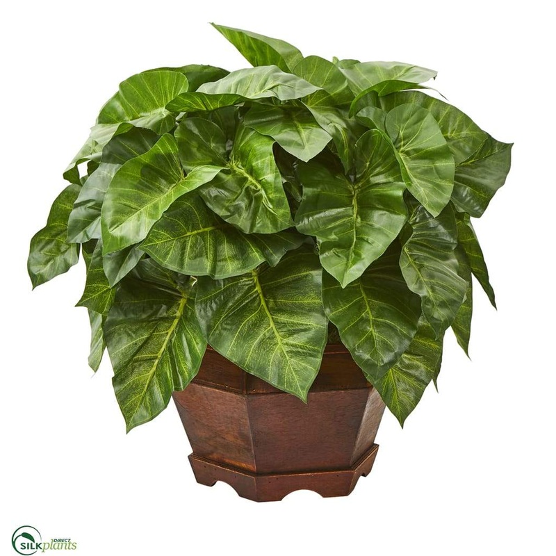 Silk Plants Direct Taro Artificial Plant – Pack of 1 Default Title