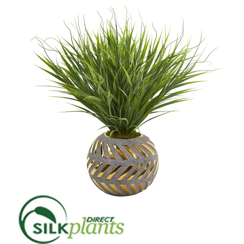 Silk Plants Direct Vanilla Grass Artificial Plant – Pack of 1 Default Title