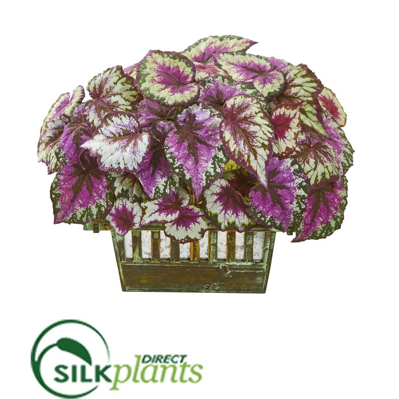 Silk Plants Direct Wax Begonia Artificial Plant – Pack of 1 Default Title