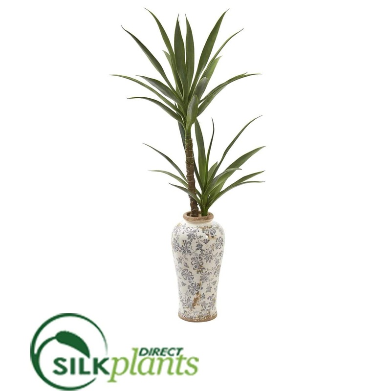 Silk Plants Direct Double Yucca Artificial Plant – Pack of 1 Default Title