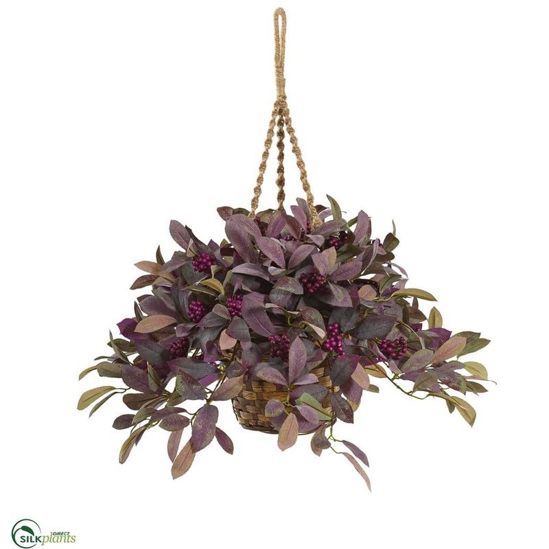 Silk Plants Direct Fall Laurel Leaf with Berries Artificial Plant – Pack of 1 Default Title