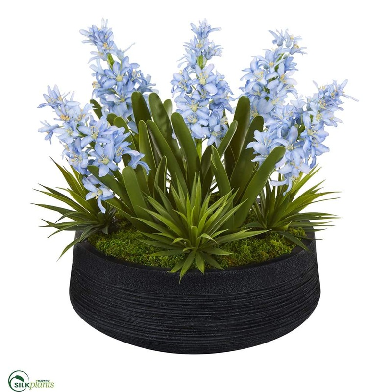 Silk Plants Direct Hyacinth and Succulent Artificial Plant – Pack of 1 Default Title