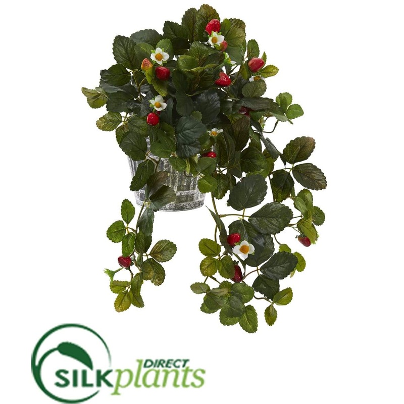 Silk Plants Direct Strawberry Artificial Plant – Pack of 1 Default Title