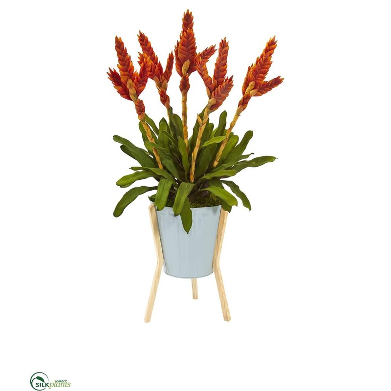 Silk Plants Direct Tropical Bromeliad Artificial Plant – Pack of 1 Default Title