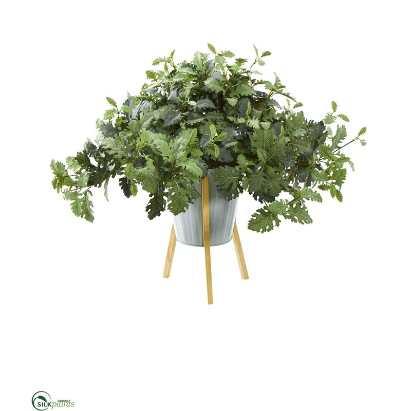Silk Plants Direct Dusty Miller Artificial Plant – Pack of 1 Default Title