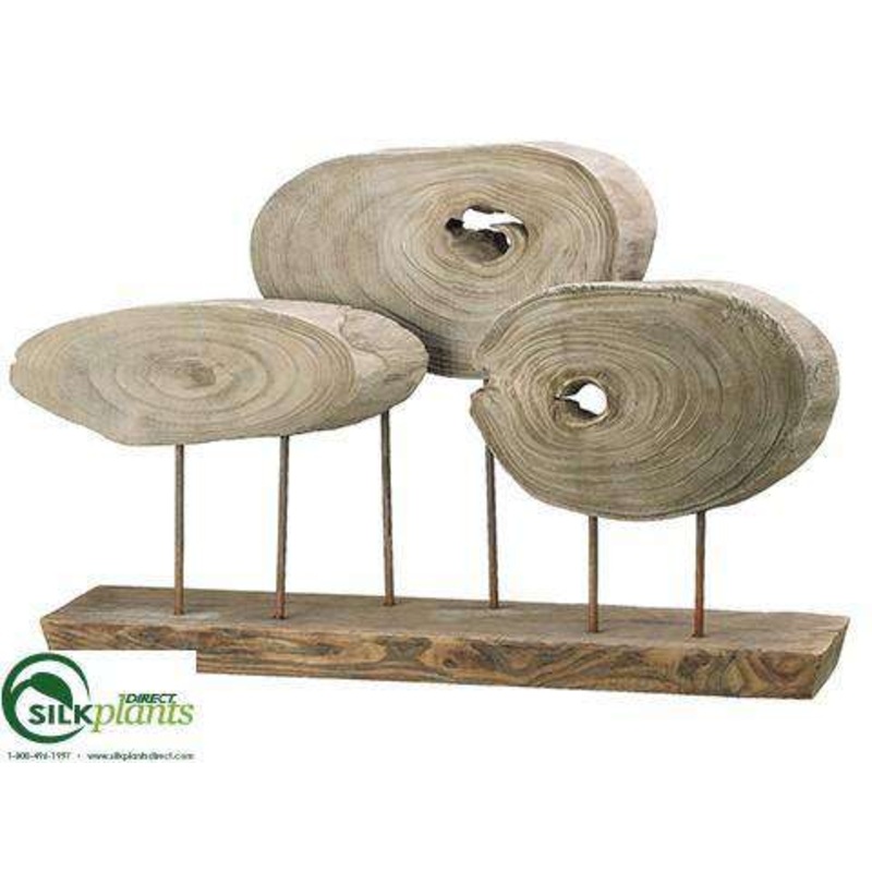 Silk Plants Direct Wood Decor – Natural – Pack of 2