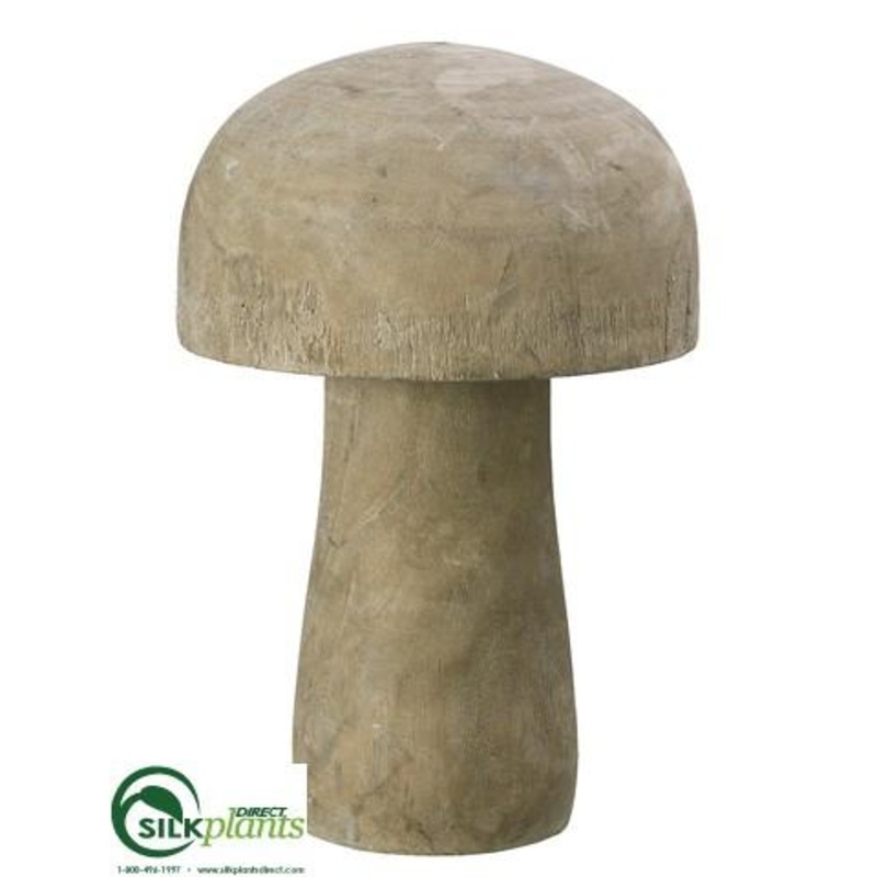 Silk Plants Direct Wood Mushroom – Natural – Pack of 8 Natural