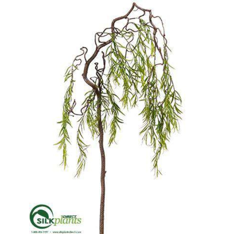 Silk Plants Direct Willow Branch – Green – Pack of 12 Green