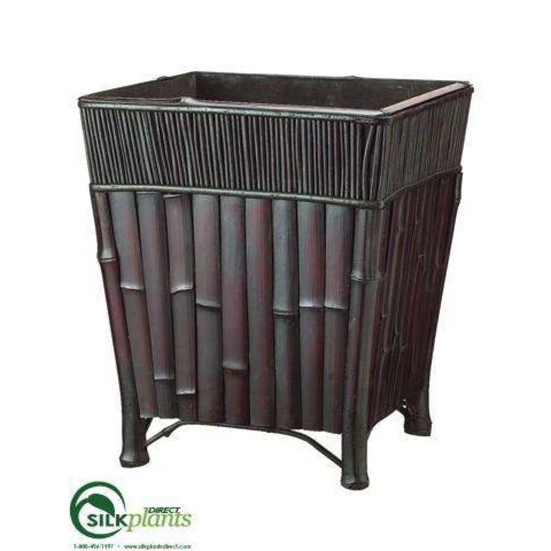 Silk Plants Direct Wood Planter – Brown – Pack of 1 Brown