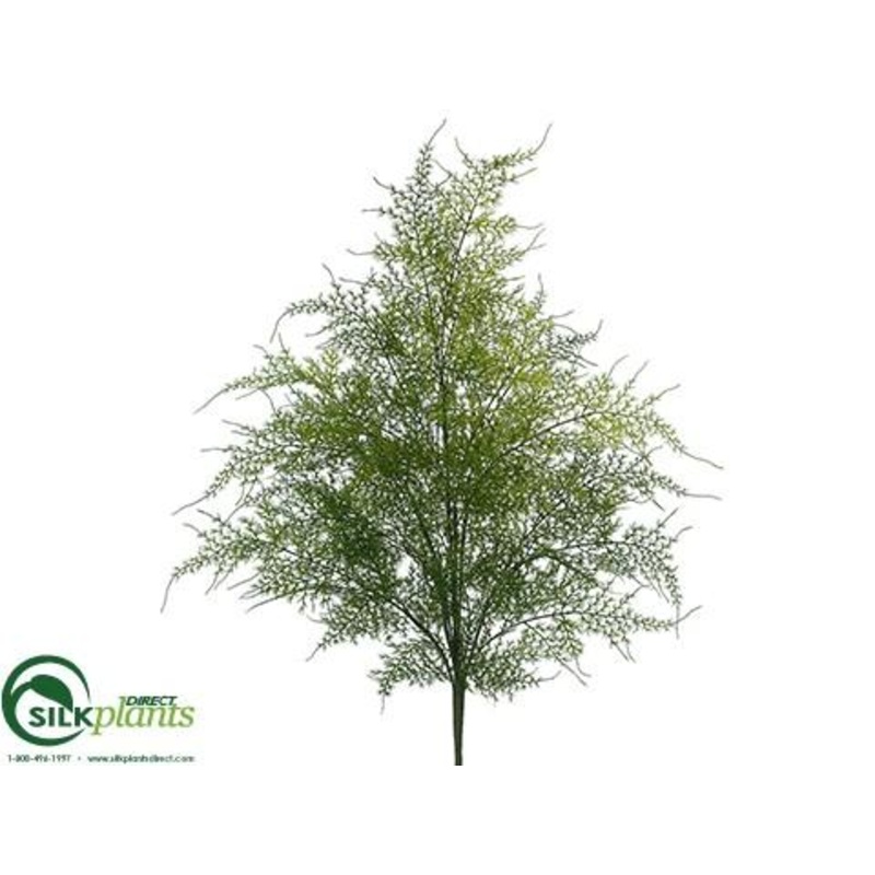 Silk Plants Direct Asparagus Fern Bush – Green – Pack of 12 Green