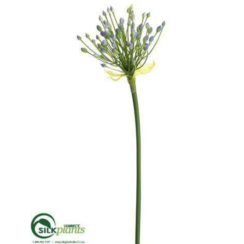 Silk Plants Direct Agapanthus Bud Spray – Lavender Green – Pack of 12 Lavender Green