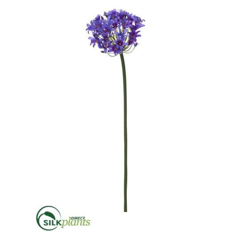 Silk Plants Direct Agapanthus Spray – Purple – Pack of 6 Purple