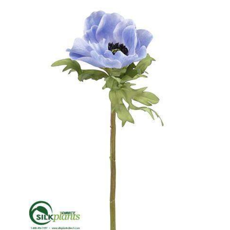 Silk Plants Direct Anemone Spray – Delphinium Blue – Pack of 12 Delphinium Blue