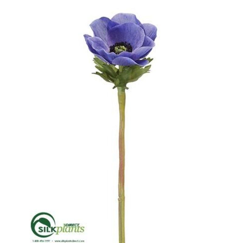Silk Plants Direct Anemone Spray – Helio – Pack of 12 Helio
