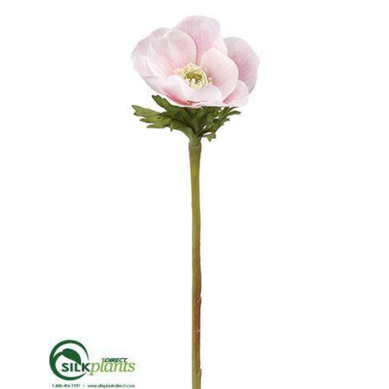 Silk Plants Direct Anemone Spray – Pink Soft – Pack of 12 Pink Soft