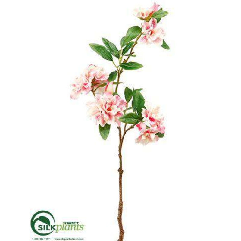 Silk Plants Direct Azalea Spray – Pink – Pack of 12