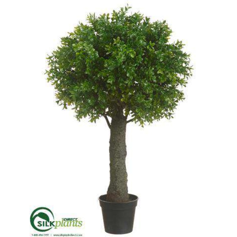 Silk Plants Direct Boxwood Ball Topiary – Green – Pack of 2 Green