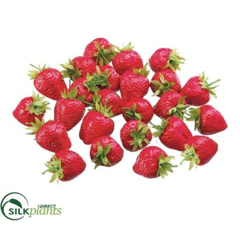 Silk Plants Direct Large Strawberry – Red – Pack of 1 Red