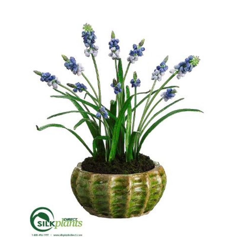 Silk Plants Direct Muscari – Blue – Pack of 2 Blue