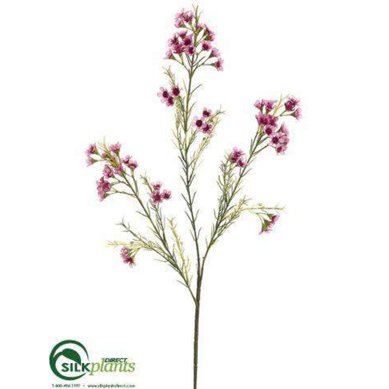 Silk Plants Direct Wax Flower Spray – Mauve Pink – Pack of 12 Mauve Pink