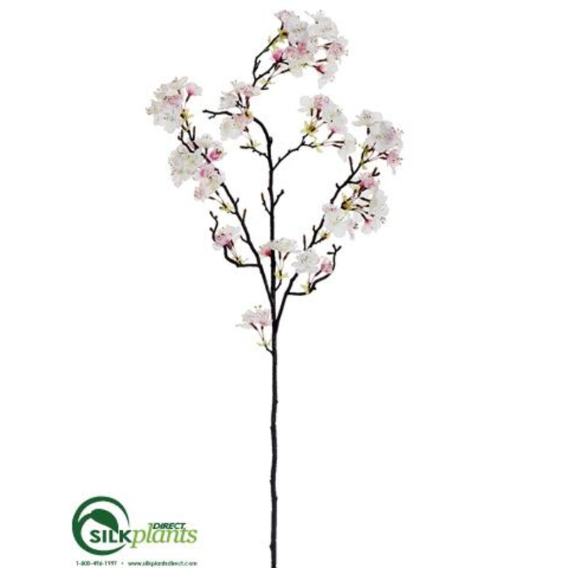 Silk Plants Direct Apple Blossom Spray – Pink Cream – Pack of 6 Pink Cream